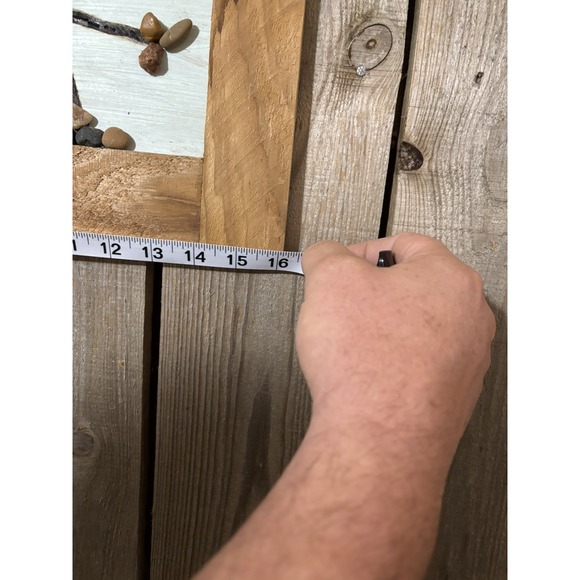 Rustic Handmade Framed Rock Art - Picture 4 of 4